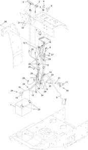 Part Location Diagram of 135-6108 Toro Nut-Hex Flange