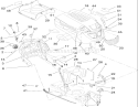 Fuel Tank and Hood Assembly Diagram and Parts List for 13BX60RG748 1A087H10172-1E087H10250 - 2007 Toro Lawn Tractor