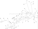 Brake and Traction Pedal Assembly Diagram and Parts List for 13BX60RG748 1A087H10172-1E087H10250 - 2007 Toro Lawn Tractor