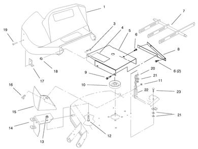 Part Location Diagram of 94-1594 Toro CHAIN