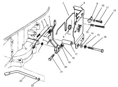 Governor Assembly Diagram and Parts List for 30166 590001 - 599999 Toro Lawn Tractor Accessories