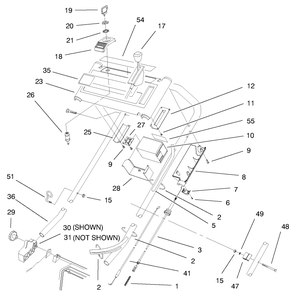 Part Location Diagram of 98-9237 Toro Panel-Control (Incl.