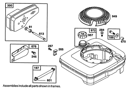Engine Briggs & Stratton Model 122702-3171-O1 Diagram and Parts List for 16401 39000001 - 39999999 Toro Lawn Mower