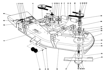 Cutting Unit Model No. 30555 Diagram and Parts List for 30775 600001 - 699999 Toro Lawn Tractor