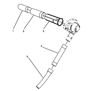 Tube Assembly Diagram and Parts List for 51547 49000001 - 49999999 Toro Lawn Tractor Accessories