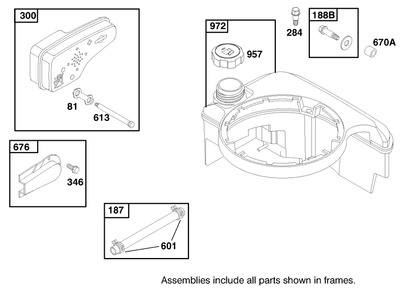 Engine Briggs & Stratton Model 12f802-1767-E1 Diagram and Parts List for 20808 8900001 - 8999999 Toro Lawn Mower
