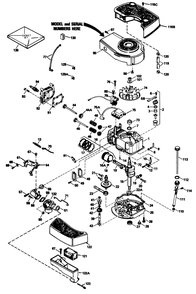 Engine Tecumseh Model No. Tnt 100-10104f Diagram and Parts List for 16793 9000001 - 9999999 Toro Lawn Mower