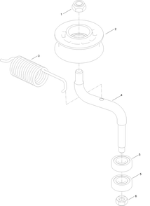 Transmission Assembly  Idler Pulley And Fan Repair Assembly Diagram and Parts List for 22207 407300000-410099999 Toro Lawn Mower