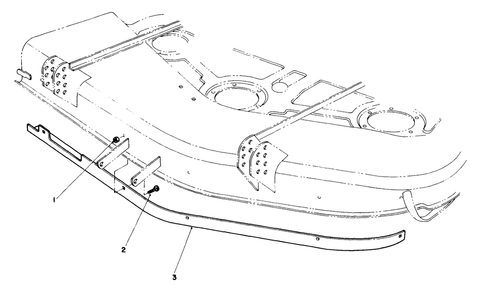 Baffle Kit Part No. 68-7210 (Optional) For (Model No. 30753) Diagram and Parts List for 30718 0000001 - 0999999 Toro Lawn Tractor