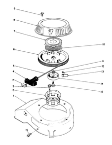 Recoil Assembly (Engine Model No. 47pl0-2) Diagram and Parts List for 26683 1000001 - 1999999 Toro Lawn Mower