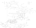 Transmission, Belt and Pulley Assembly Diagram and Parts List for 14AK81RK744 1A186H30000 - 2006 Toro Lawn Tractor