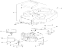 Blower Housing and Baffle Assembly Diagram and Parts List for 14AP80RP744 1A136H30000 - 2006 Toro Lawn Tractor