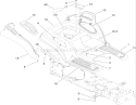 Fender Assembly Diagram and Parts List for 14AQ81RP544 1A136H30000 - 2006 Toro Lawn Tractor