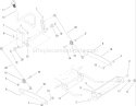 Deck Lift Arm Assembly Diagram and Parts List for 14AQ81RP544 1A136H30000 - 2006 Toro Lawn Tractor