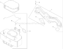 Air Intake and Filtration Assembly Diagram and Parts List for 14AQ81RP544 1A136H30000 - 2006 Toro Lawn Tractor