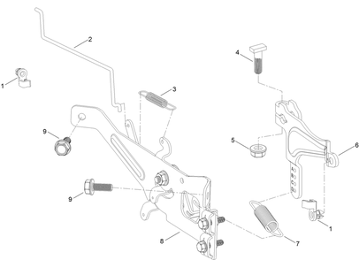 Governor Control Assembly Diagram and Parts List for 74493 407146062-999999999 Toro Lawn Tractor