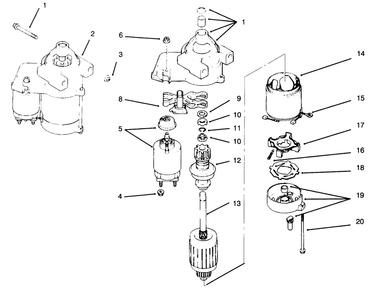 Starting System Diagram and Parts List for 30181 69000001 - 69999999 Toro Lawn Tractor Accessories