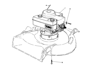 Engine Assembly Diagram and Parts List for 16575 8000001 - 8012678 Toro Lawn Mower
