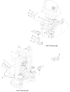 Transport Light And Wire Harness Assembly Diagram and Parts List for 23902  Toro Lawn Tractor Accessories