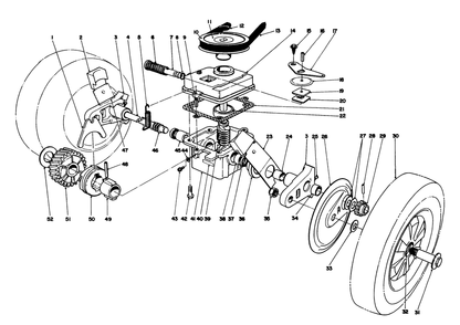 Gear Case Assembly Diagram and Parts List for 16793 8000001 - 8999999 Toro Lawn Mower