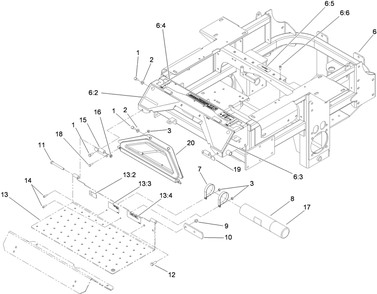 Part Location Diagram of 110-0819 Toro DECAL-CONSOLE, TOP