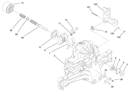 Part Location Diagram of 95-3268 Toro DISCONTINUED