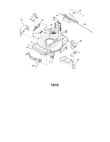Deck/Side Chute/Rear Door Diagram and Parts List for 20065 280000001 & UP Toro Lawn Mower