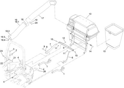 Part Location Diagram of 144-0423-01 Toro Bracket-Upper, Rh
