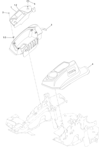 Console And Control Panel Assembly Diagram and Parts List for 72951 414086163 - 999999999 Toro Lawn Tractor
