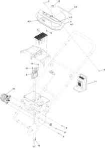 Electrical Assembly Diagram and Parts List for 39901 416000000 - 999999999 Toro Snow Blower