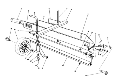 Dethatcher Kit Model No. 59126 (Optional) Diagram and Parts List for 20627C 6000001 - 6999999 Toro Lawn Mower