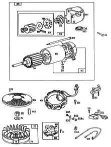 Engine Toro Power Plus Diagram and Parts List for R2-16BE01 2000001 - 2999999 Toro Lawn Tractor