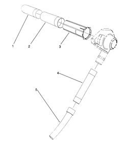 Tube Assembly Diagram and Parts List for 51571 1000001 - 1999999 Toro Leaf Blower / Vacuum