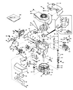 Engine Tecumseh Model No. Tnt 100-10055c Diagram and Parts List for 16380 0000001 - 0999999 Toro Lawn Mower