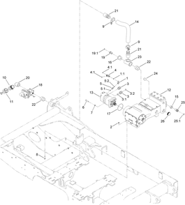 Mud Pump Assembly Diagram and Parts List for 23898 400000000 - 999999999 Toro Lawn Tractor Accessories