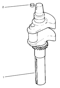 Crankshaft Diagram and Parts List for 72110 6900001 - 6999999 Toro Lawn Tractor