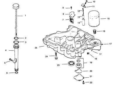 Oil Pan/Lubrication Diagram and Parts List for 30176 690001 - 691912 Toro Lawn Tractor Accessories