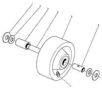 Phenolic Wheel Assembly No. 27-1050 (Optional) Diagram and Parts List for 30798 0000001 - 0999999 Toro Lawn Tractor