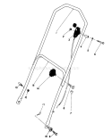 Part Location Diagram of 46-5410 Toro Upper Handle