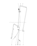 Handle Assembly Diagram and Parts List for 16169 5000001-5999999 - 1975 Toro Lawn Mower
