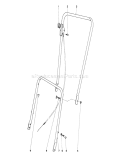 Handle Assembly Diagram and Parts List for 16172 4000001-4999999 - 1974 Toro Lawn Mower