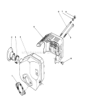 Muffler Assembly Diagram and Parts List for 16202C 5000001-5999999 - 1985 Toro Lawn Mower