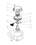 Recoil Assembly Diagram and Parts List for 16202C 6000001-6999999 - 1986 Toro Lawn Mower