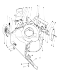 Housing Assembly Diagram and Parts List for 16202C 6000001-6999999 - 1986 Toro Lawn Mower