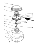 Recoil Assembly Diagram and Parts List for 16212B 39000001-39999999 - 1993 Toro Lawn Mower