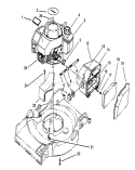 Engine Diagram and Parts List for 16212B 39000001-39999999 - 1993 Toro Lawn Mower
