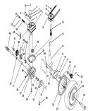 Gear Case Assembly Diagram and Parts List for 16212B 39000001-39999999 - 1993 Toro Lawn Mower