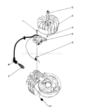 Ignltion Assembly Diagram and Parts List for 16212CG 9000001-9999999 - 1989 Toro Lawn Mower