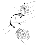 Ignltion Assembly Diagram and Parts List for 16212C 7000001-7999999 - 1987 Toro Lawn Mower