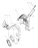 Muffler Assembly Diagram and Parts List for 16212C 7000001-7999999 - 1987 Toro Lawn Mower
